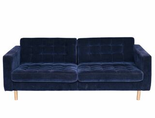 Blue Velvet 2 Seater Lounge