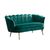 Marianna 2 Seater Velvet Sofa - Green