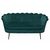 Marianna 2 Seater Velvet Sofa - Green