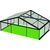 10m Clear Roof - Black Frame Pavilion - 10m x 3m