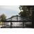 10m Clear Roof - Black Frame Pavilion - 10m x 3m