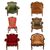 Vintage Arm Chairs - Tan Leather