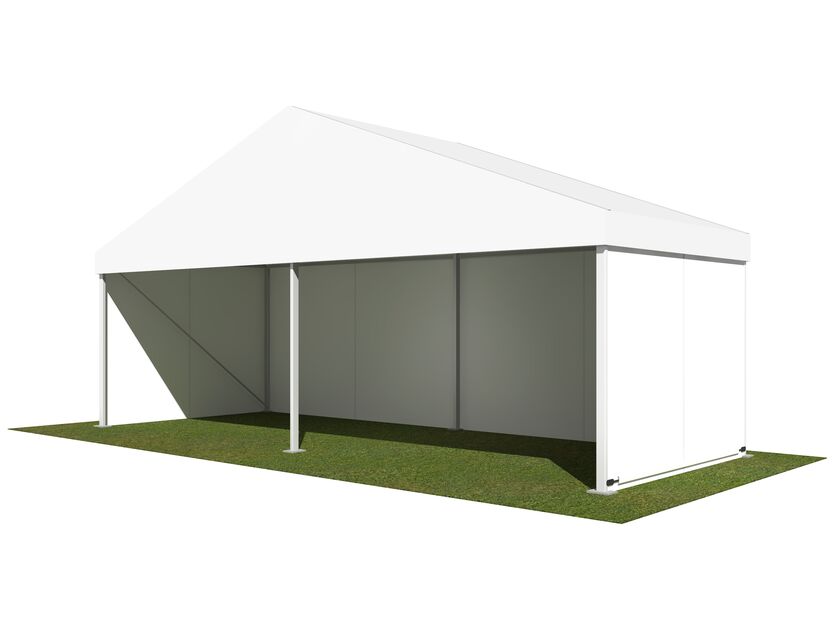 8m White Roof Pavilion - 8m x 3m