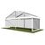 8m Clear Roof Pavilion - 8m x 3m