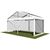 6m Clear Roof Pavilion - 6m x 3m