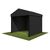 3m Black Roof, Black Frame Pavilion - 3m x 3m