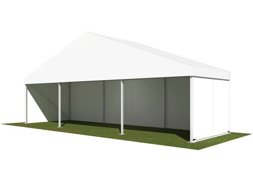 10m White Roof Pavilion - 10m x 3m