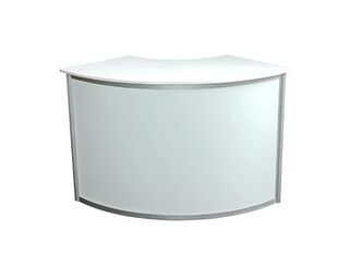 Octanorm Curved Counter - White