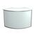 Octanorm Curved Counter - White