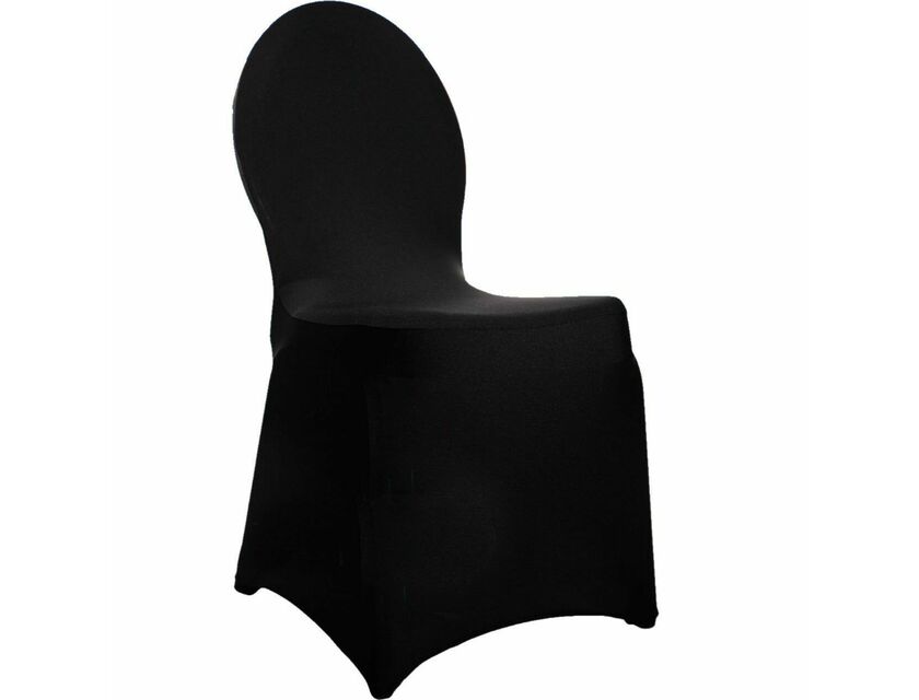 Black Lycra Chair Cover