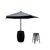 Black Wine Barrel Umbrella Package