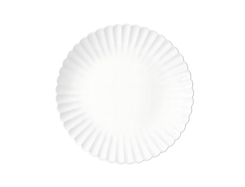 Shell Charger Plate - White