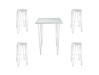 Hairpin Bar Table Package - White