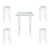 Hairpin Bar Table Package - White