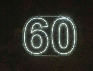 60 - Neon Sign - White