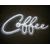 Coffee - Neon Sign - White