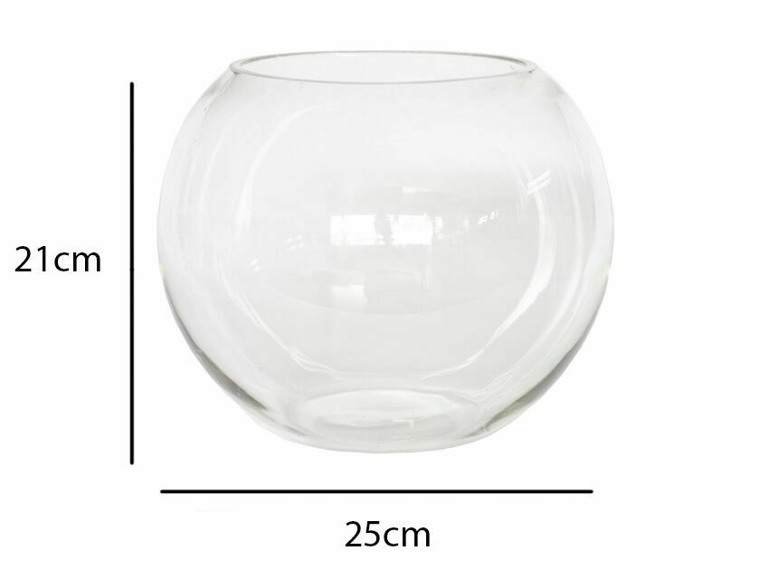 Fishbowl Glass Table Piece - Large