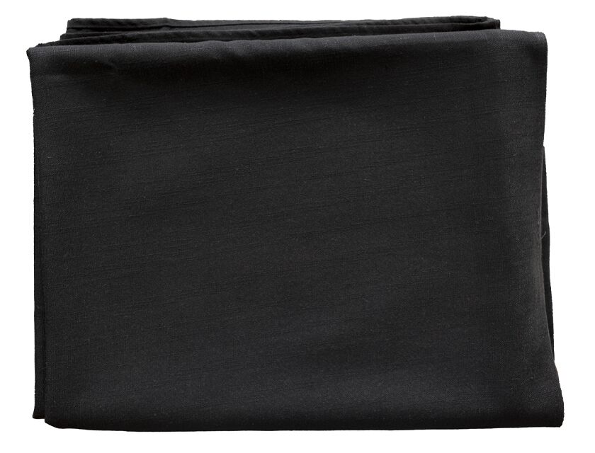 Natural Linen Table Cloth - Black - 180cm x 305cm