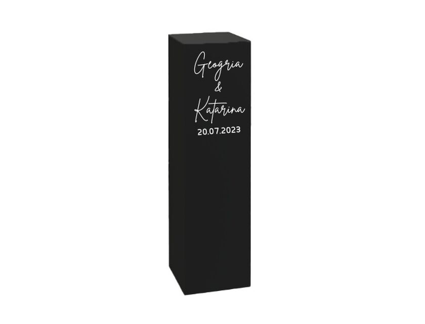 Personalised Plinths - Black - 50cm