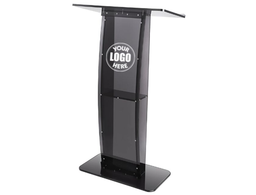 Personalised Lectern - Black Acrylic