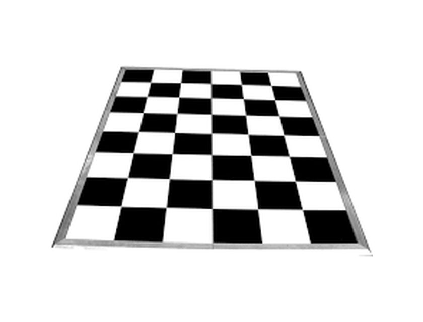 Black & White Tile Dancefloor 4.8m x 4.8m