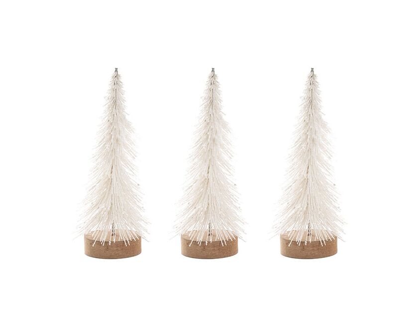 Mini Christmas Tree - White (pack of 3)