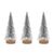 Mini Christmas Tree - Silver (pack of 3)