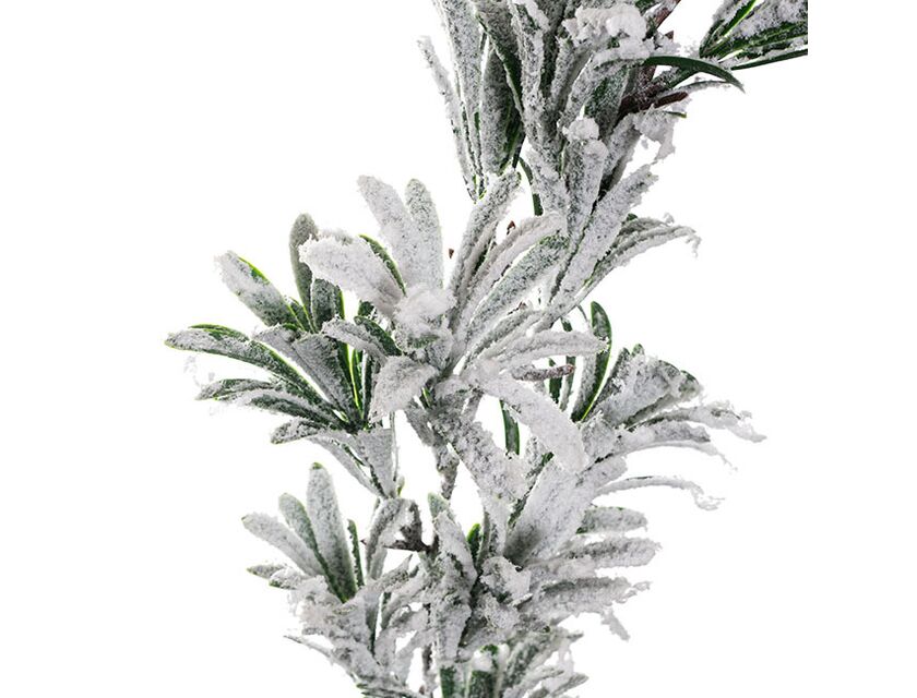 Snow Flocked Mistletoe Garland