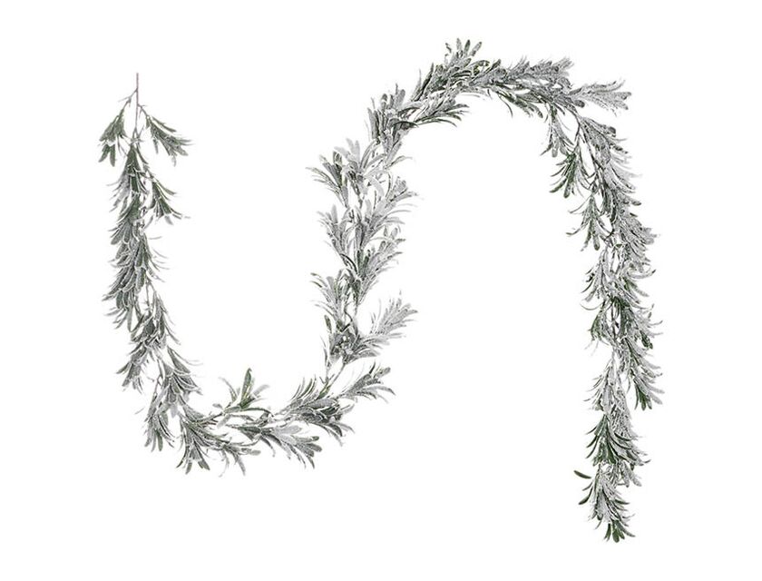 Snow Flocked Mistletoe Garland