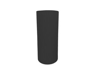 Black Ripple Plinth - 75cm