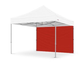 Pop Up Marquee Side Wall 3m- Red