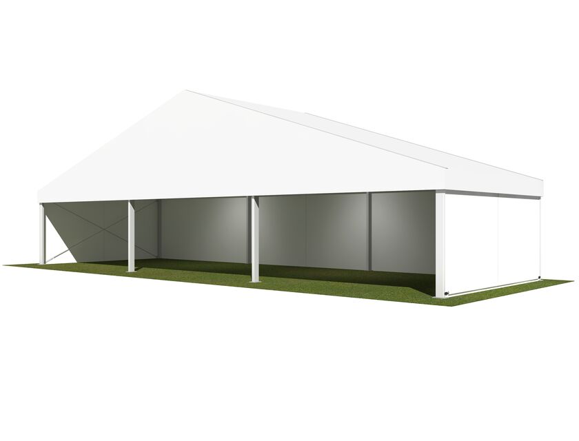 15m White Roof Pavilion - 15m x 5m