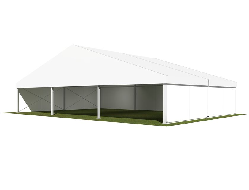 15m White Roof Pavilion - 15m x 5m