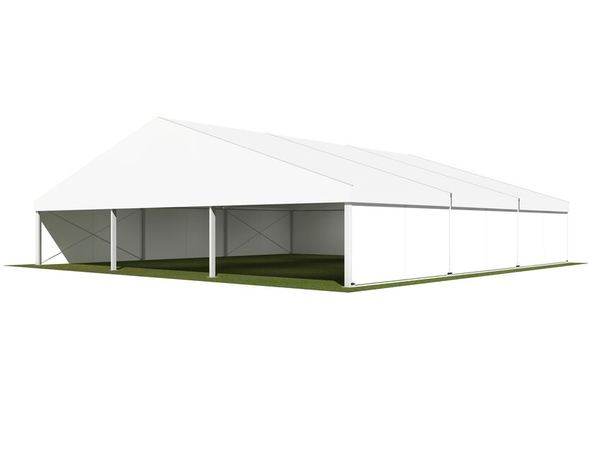 15m White Roof Pavilion - 15m x 5m