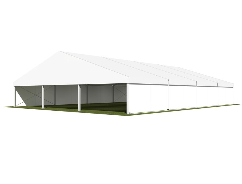 15m White Roof Pavilion - 15m x 5m