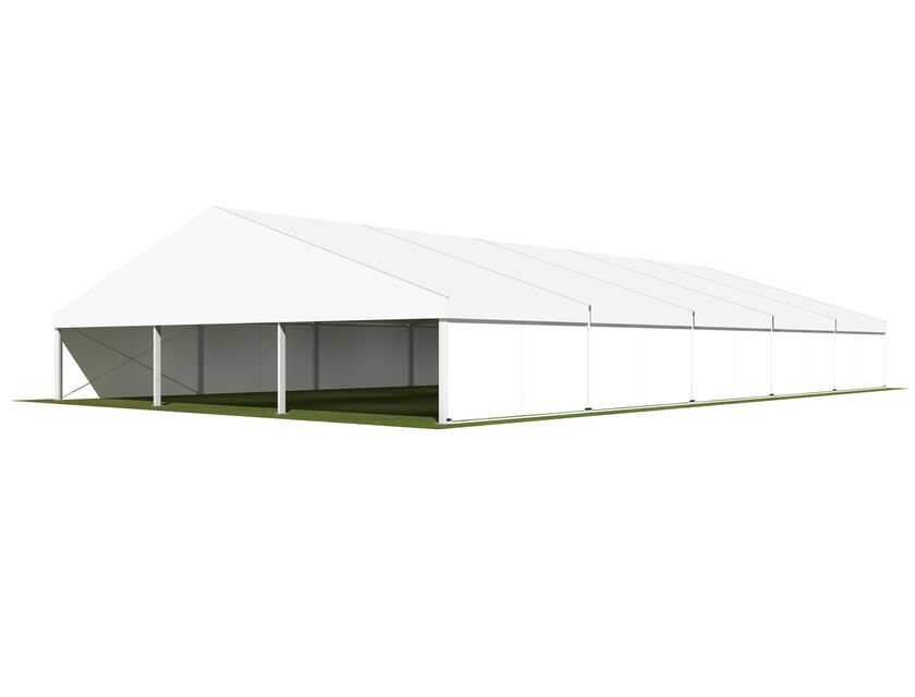 15m White Roof Pavilion - 15m x 5m