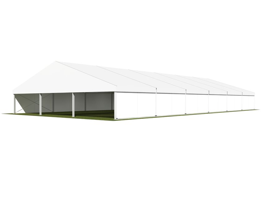 15m White Roof Pavilion - 15m x 5m