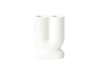 Isobel - Double Candle Holder - White