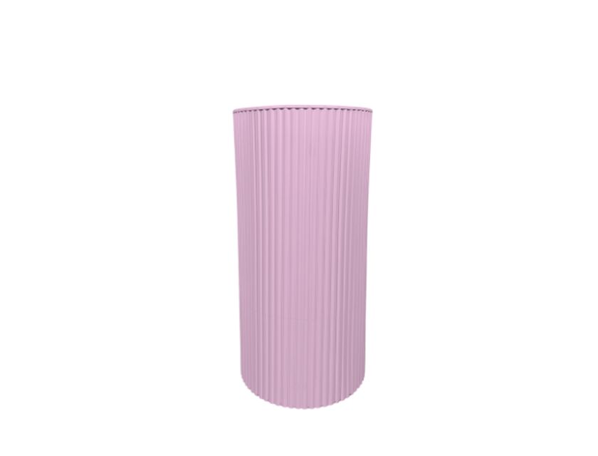 Pink Ripple Plinth - 60cm