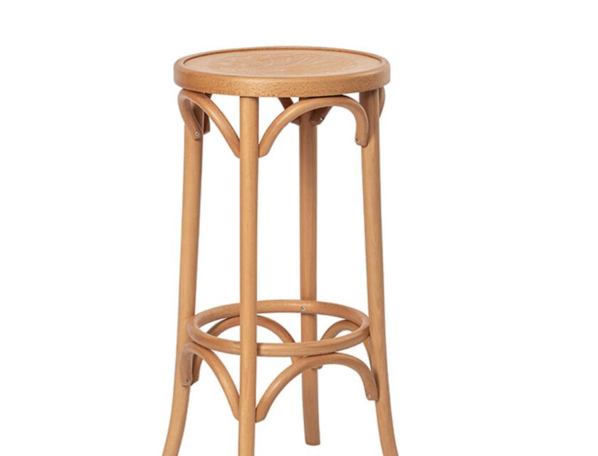 Bentwood Stool - Backless - Natural