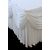 Table Skirt - Oyster pattern White - 6.5m long