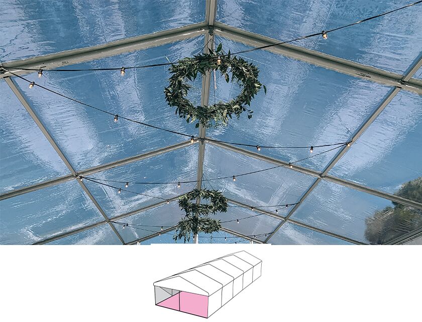 Clear Roof Pavilion - 6m x 15m