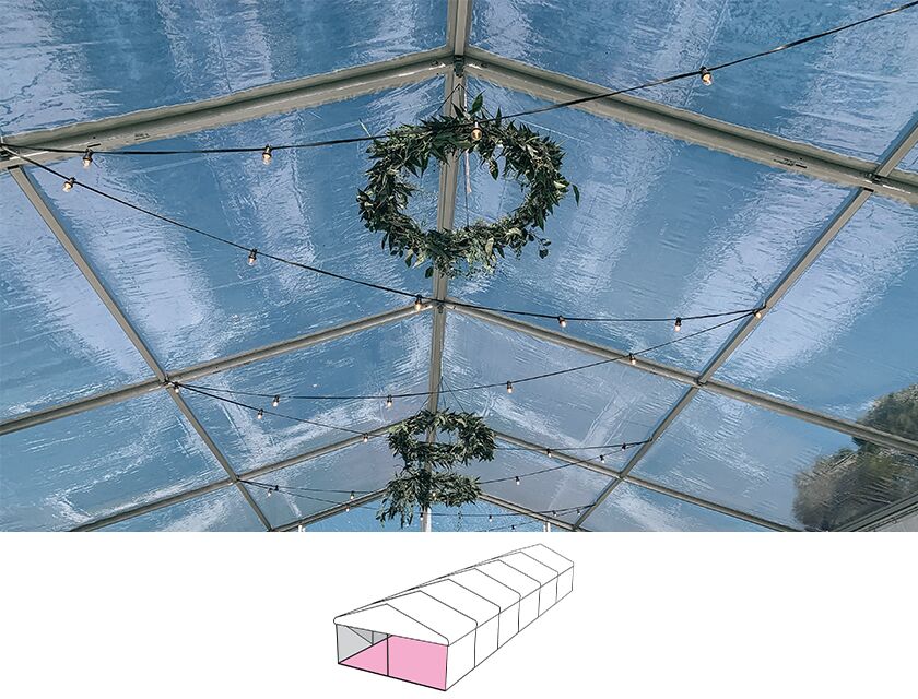 Clear Roof Pavilion - 6m x 18m