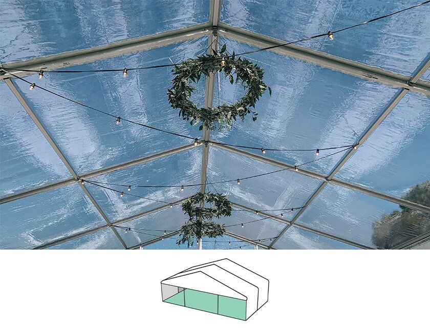 Clear Roof Pavilion - 10m x 6m