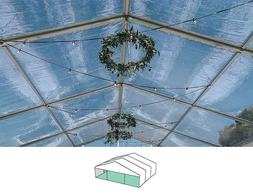Clear Roof Pavilion - 10m x 9m