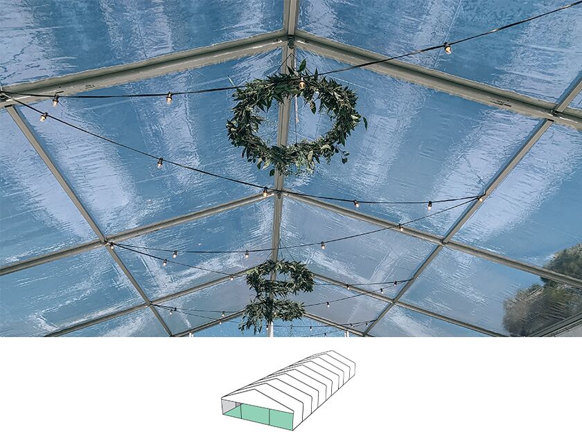 Clear Roof Pavilion - 10m x 27m