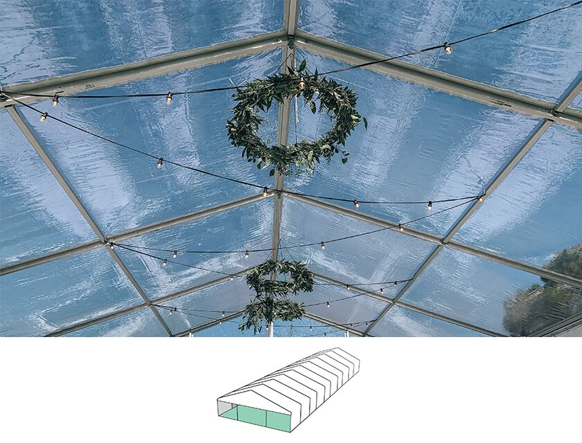 Clear Roof Pavilion - 10m x 30m