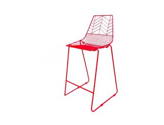 Wire Stools - Red