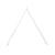 Triangle Wooden Arbour - White