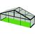 Black Frame / Clear Roof - 10m x 3m